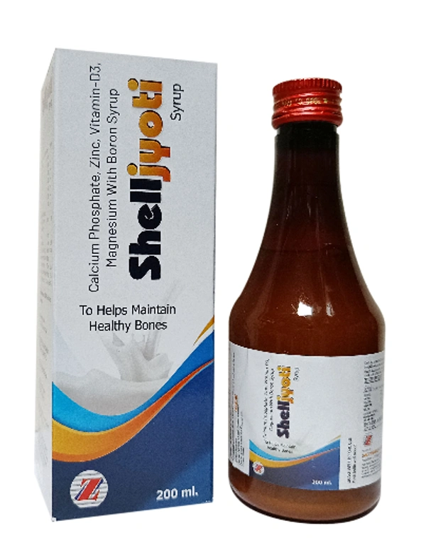 Shelljyoti Syrup — Calcium, Vitamin D3 & Zinc Multinutrient Syrup